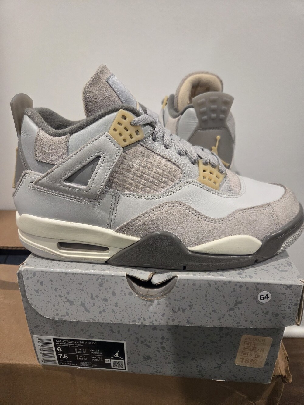 Nike Air Jordan 4 SE Retro Craft 'Photon Dust' Mens Size 6